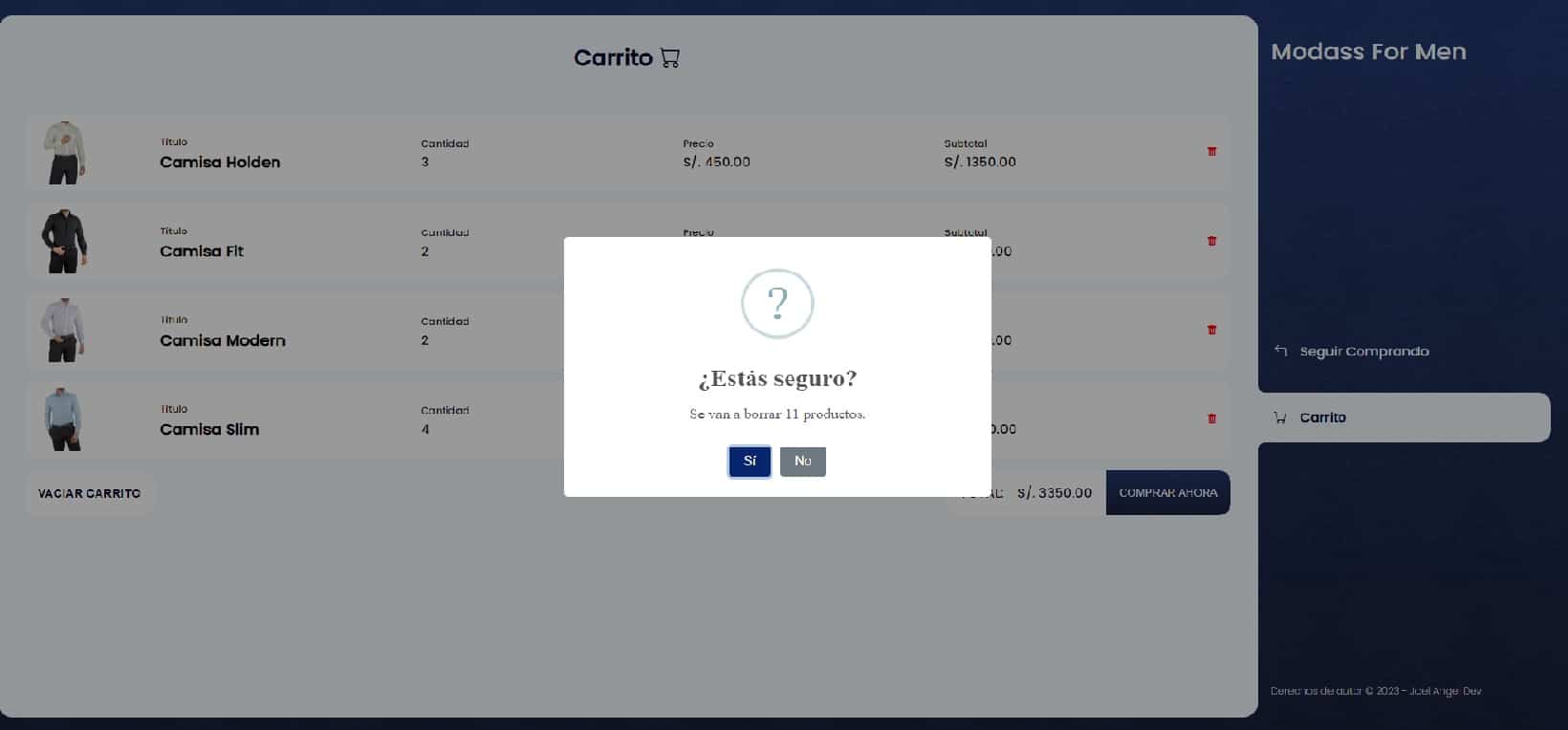 Foto de página primera página web de Joel Angel Dev